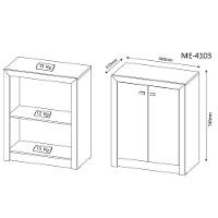 Conjunto Escritorio Completo 6 Peças Cj4 Branco Branco - 3