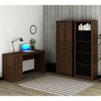 Conjunto Escritorio Completo 3 Peças Cj5 Rustico Rustico - 1