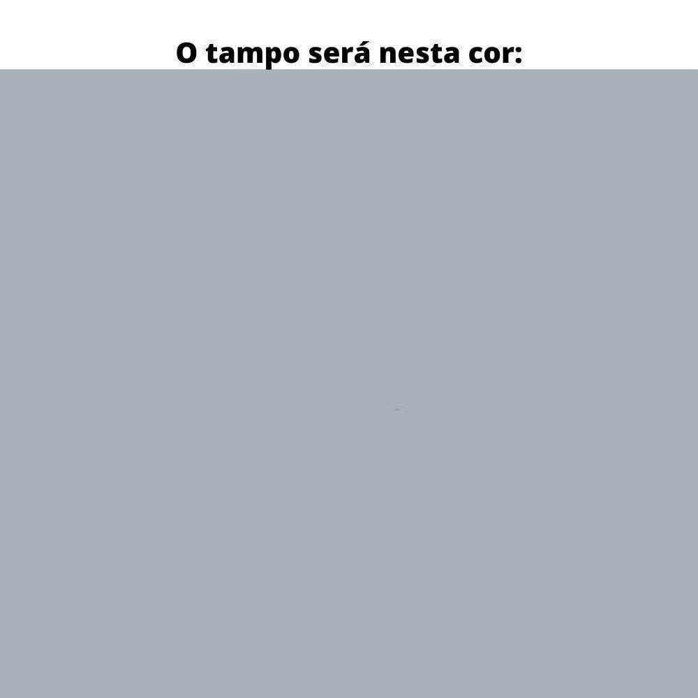 Mesa De Escritório Pé Tubular Pe25 Em Mdp 134 X 60 Cm Cinza Com Base Preta - 3