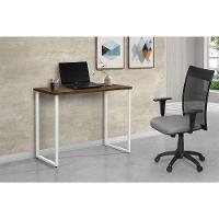 Escrivaninha Office 0,76 Klm Móveis Amadeirado Com Branco