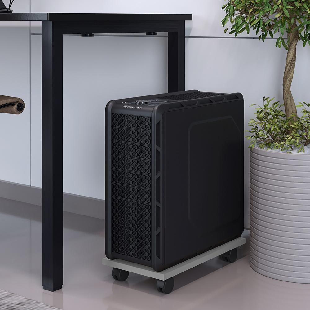 Suporte Para Cpu Com Rodízios Cyber L03 Cinza - 4