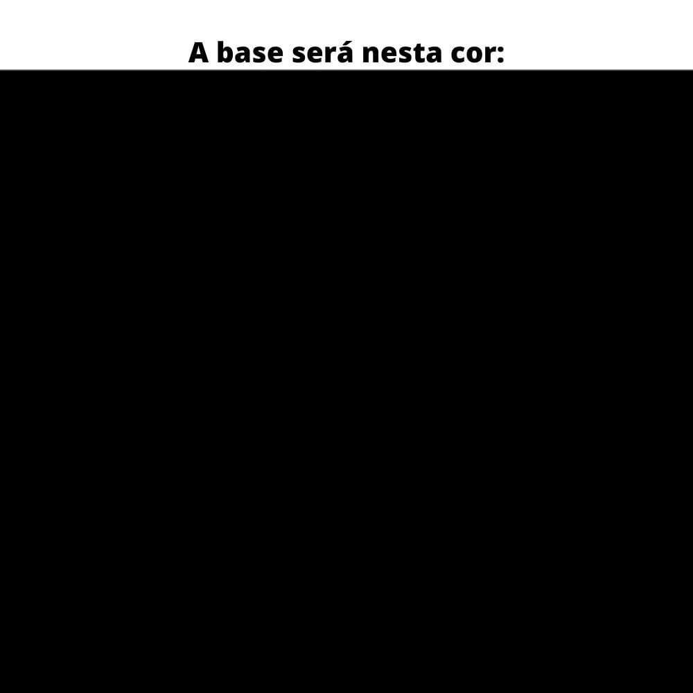 Mesa De Escritório Pé Painel Pe25 Em Mdp 134 X 60 Cm Cor Noce Naturalle E Base Preta - 4