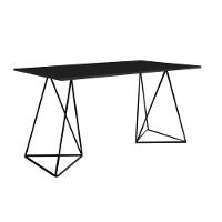 Escrivinha Mesa Bela Vista Preto E Tampo Preto - Cor: Preto - 1