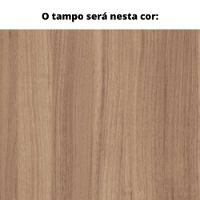 Mesa De Reunião Com Caixa De Tomada 260 X 120 Cm Pé Tubular Pe25 Mdp Noce Naturalle Branco - 2