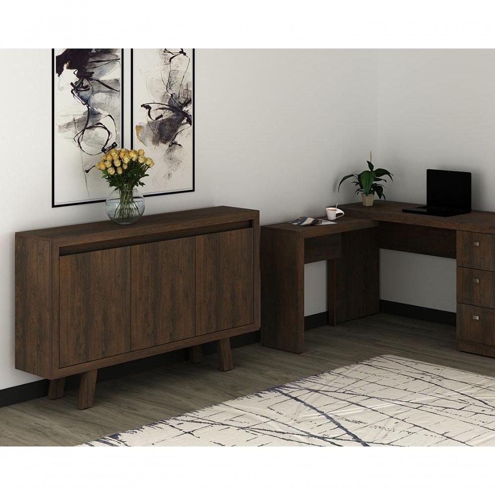 Armario Balcão Para Escritório Me4120 Rustico Rustico - 5