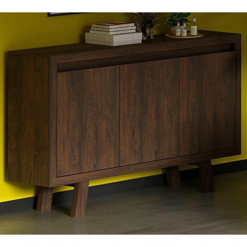 Armario Balcão Para Escritório Me4120 Rustico Rustico - 8