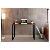 Escrivaninha Office 1,20 Klm Móveis Amadeirado Com Preto - 3