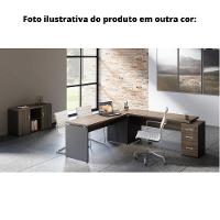 Mesa De Escritório Complemento 104 X 45 Cm Pé Gaveteiro 4 Gavetas Pe40 Em Mdp Cor Noce Naturalle - 2