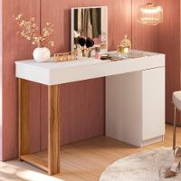 Escrivaninha Penteadeira Marih 121 Cm Branco Cinamomo Mell Mbl Branco Cinamomo Mell - 7