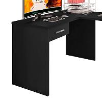 Mesa Escrivaninha Parati L01 Com Extensor E 1 Gaveta - Doce Sonho Móveis Preto - 3