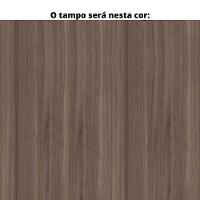 Mesa De Escritório Em L Pé Painel Pe25 Em Mdp 135 X 135 X 60 Cm Cor Walnut E Base Preta