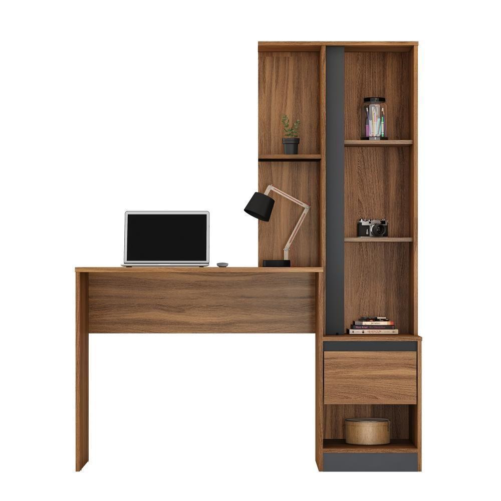 Escrivaninha Com Armário Office Morada Amendola/grafito Demóbile Amendola/grafito - 4