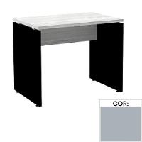 Mesa De Escritório Pé Painel Pe25 Em Mdp 170 X 70 Cm Cinza Com Base Cinza - 1