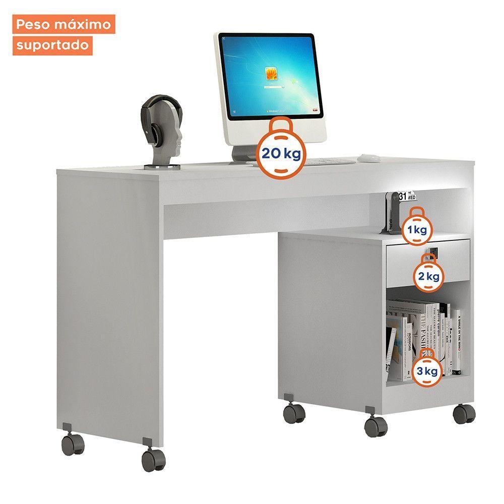 Mesa Para Computador Giga Valdemóveis Branco - 5