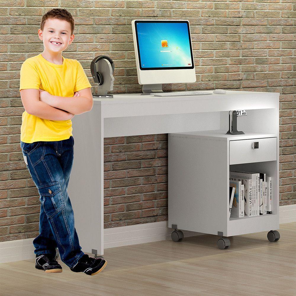 Mesa Para Computador Giga Valdemóveis Branco - 8