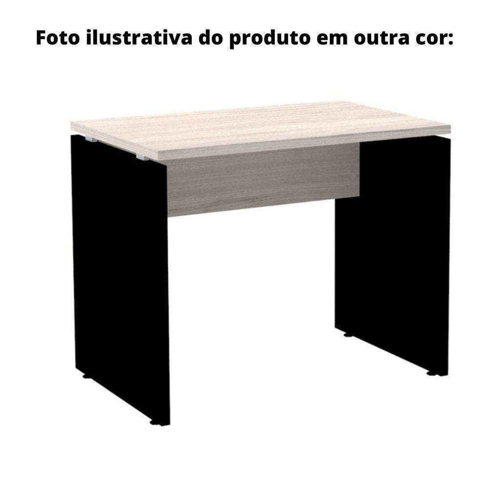 Mesa De Escritório Pé Painel Pe25 Em Mdp 120 X 60 Cm Cinza Com Base Cinza - 3