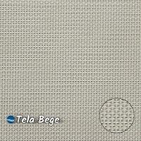 Apoio De Pé Riviera Alumínio Marrom Tela Bege - 5