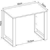 Escrivaninha 90cm Morada Amendola/grafito Demóbile Amendola/grafito - 3