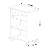 Mesa Para Notebook 2 Em 1 Com Tampo Portátil Branco Artely Branco - 5