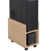 Kit 02 Suportes Para Cpu E Nobreak Com Rodízios Guide L03 Amadeirado - 9