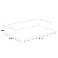 Suporte Suspenso Para Micro-ondas Forno 60x40 Cm Class L03 Cinza