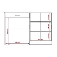 Mesa Computador Com Portas E Gavetas Space Branco - 3