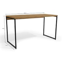 Mesa De Escritório Escrivaninha Industrial Freijó 1,36m - 2