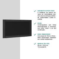 Mesa Para Computador Gamer E Painel Para Tv Até 55 Polegadas Preto Carraro - 7