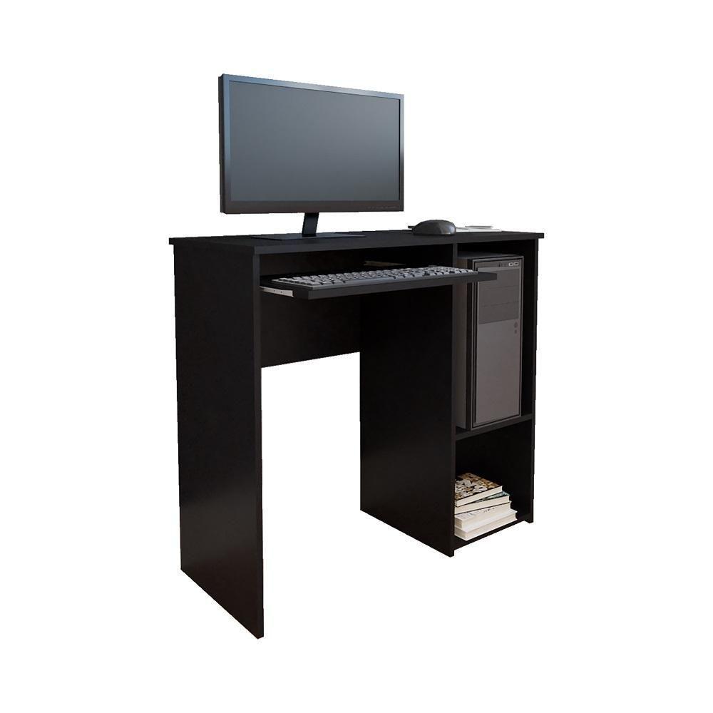 Mesa Para Computador Denali Com Suporte Para Teclado Preto - 1