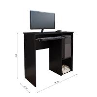 Mesa Para Computador Denali Com Suporte Para Teclado Preto