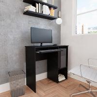 Mesa Para Computador Denali Com Suporte Para Teclado Preto - 5