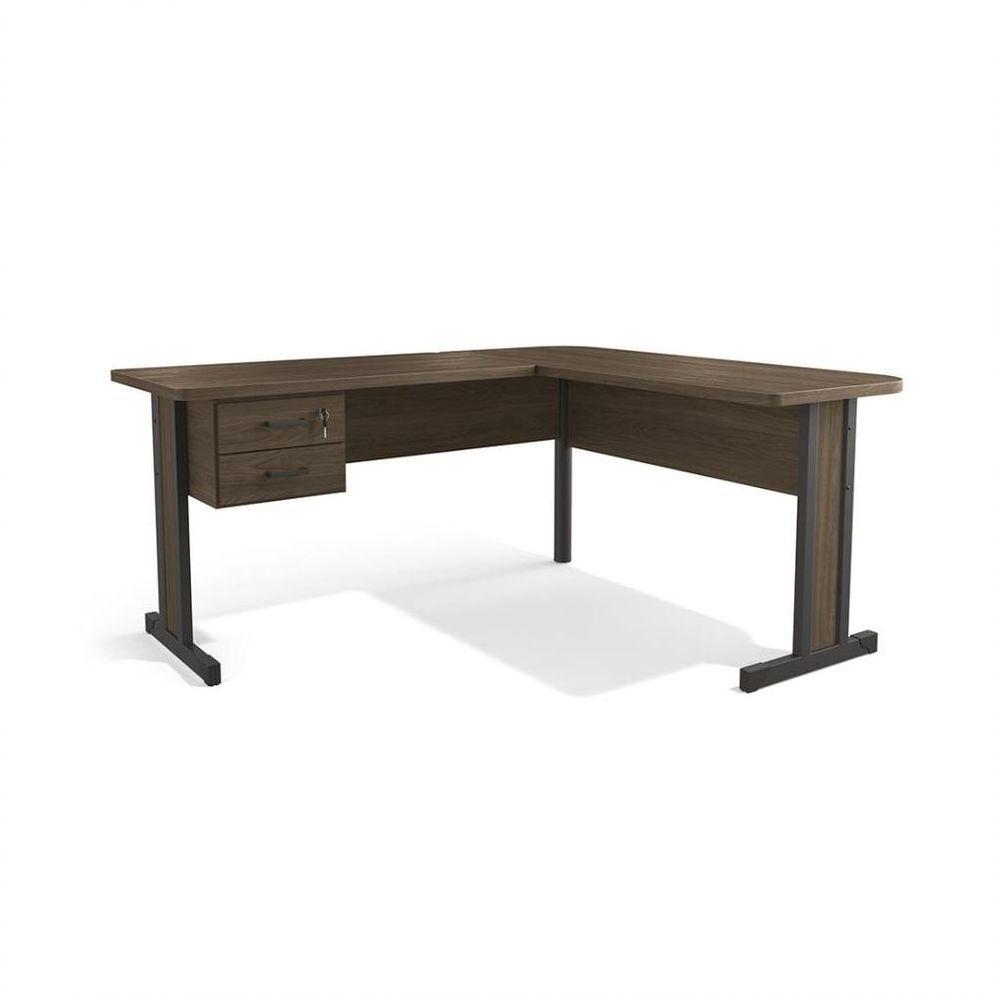 Mesa De Escritório Em L 2 Gavetas Versatile Munique 1,70m X 1,50m - 2