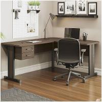 Mesa De Escritório Em L 2 Gavetas Versatile Munique 1,70m X 1,50m - 1