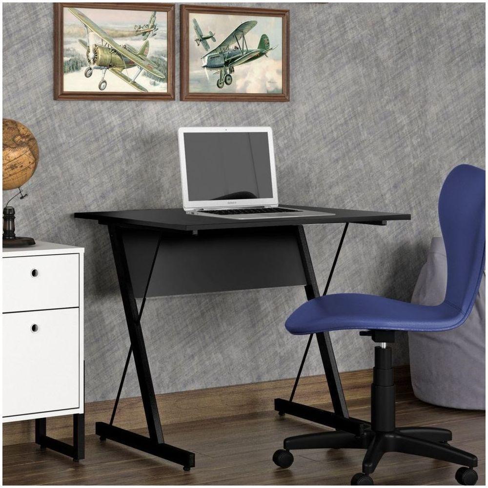 Mesa Para Computador Notebook Escrivaninha 90cm Sigma Z F02 Preto - 4