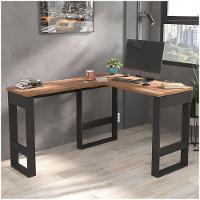 Mesa Para Computador Em L Chess F04 Preto/Solanum - Mpozenato - 4