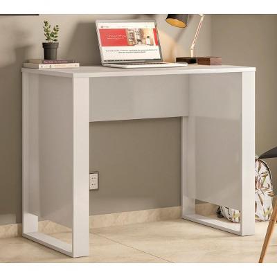Mesa Escrivaninha para Computador Retangular Office Morada 29500 Moderno 90 cm Branco