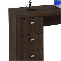 Mesa Para Computador 3 Gavetas Me4102 Rústico - 6