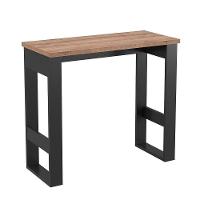 Mesa Para Computador Estilo Industrial 90Cm Chess F04 Preto/Solanum - Mpozenato - 3