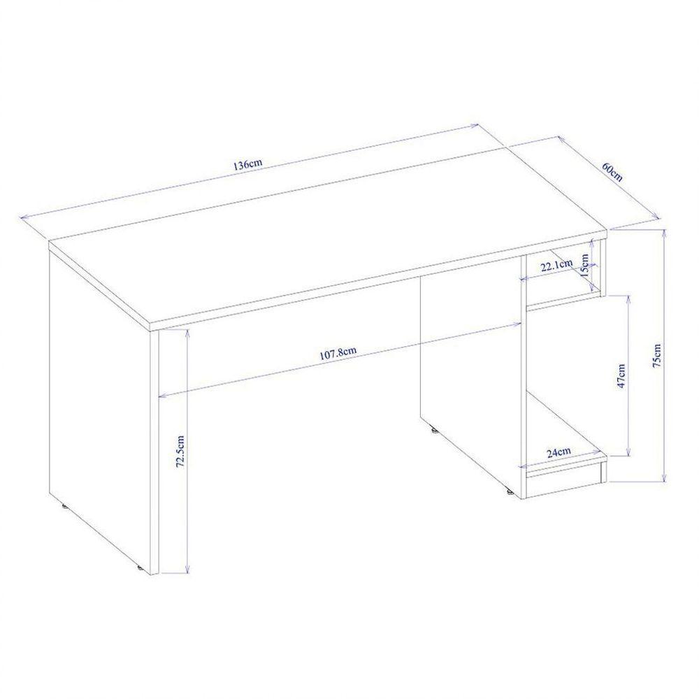 Mesa Para Computador Notebook Gamer 136cm Player F02 Preto/vermelho - 2