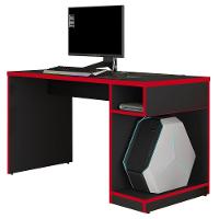 Mesa Para Computador Notebook Gamer 136cm Player F02 Preto/vermelho - 1