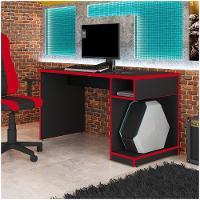 Mesa Para Computador Notebook Gamer 136cm Player F02 Preto/vermelho - 5