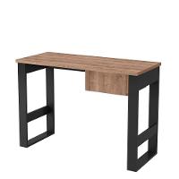 Mesa Para Computador Estilo Industrial Com Gaveta Chess F04 Preto/solanum - Mpozenato - 3