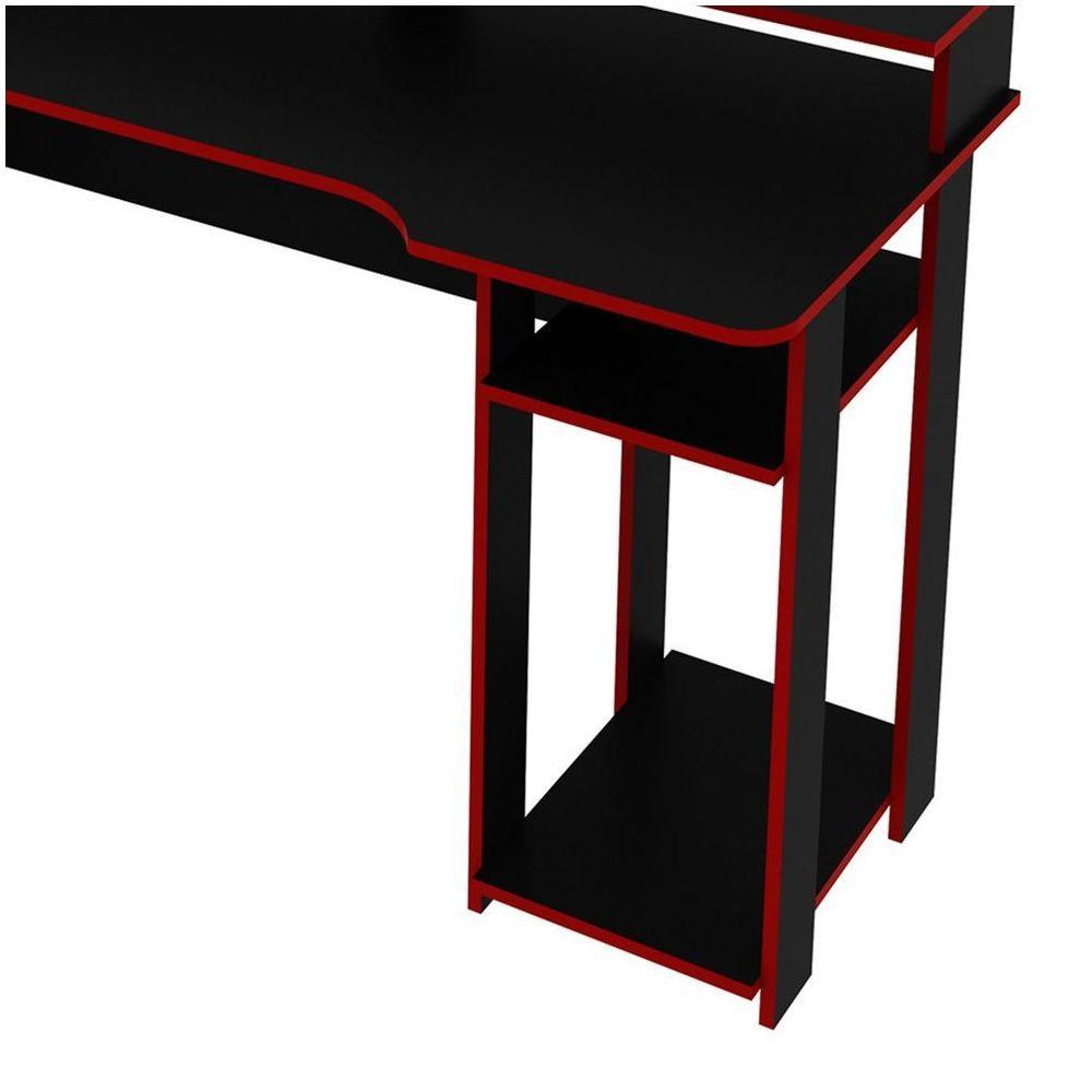 Mesa Para Computador Notebook Gamer Me4153 Preto/vermelho - 3