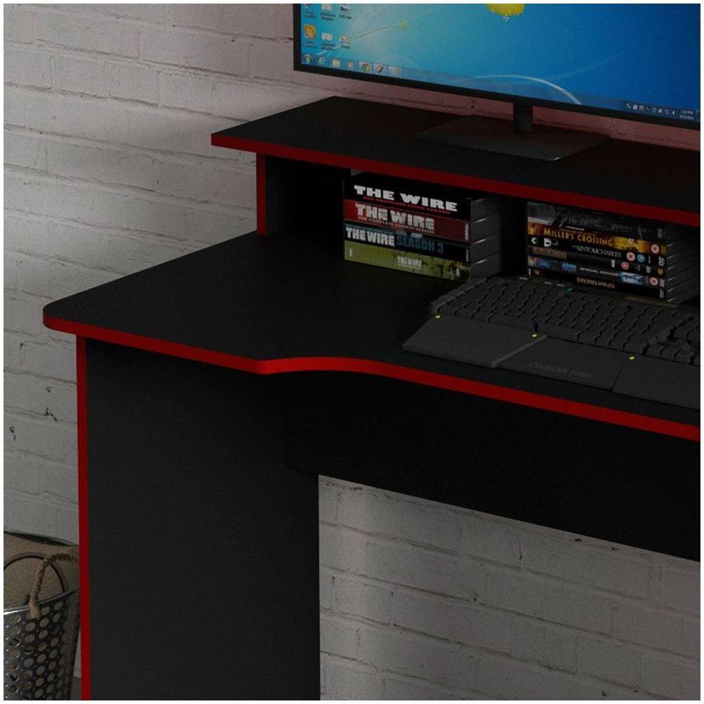 Mesa Para Computador Notebook Gamer Me4153 Preto/vermelho - 5