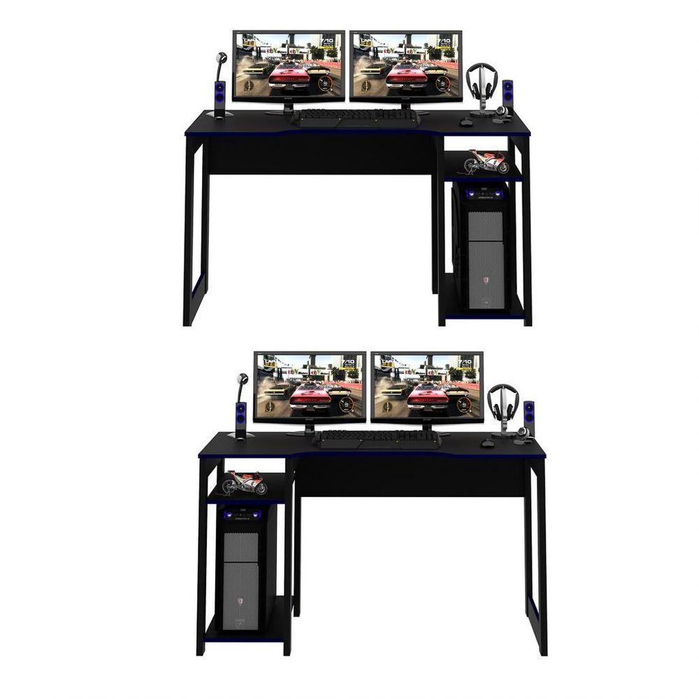 Mesa Para Computador Notebook Gamer Me4152 Preto/azul - 5