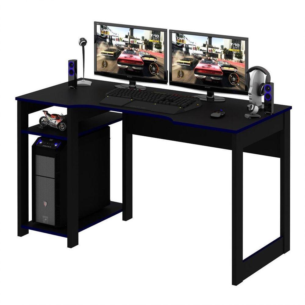Mesa Para Computador Notebook Gamer Me4152 Preto/azul - 6