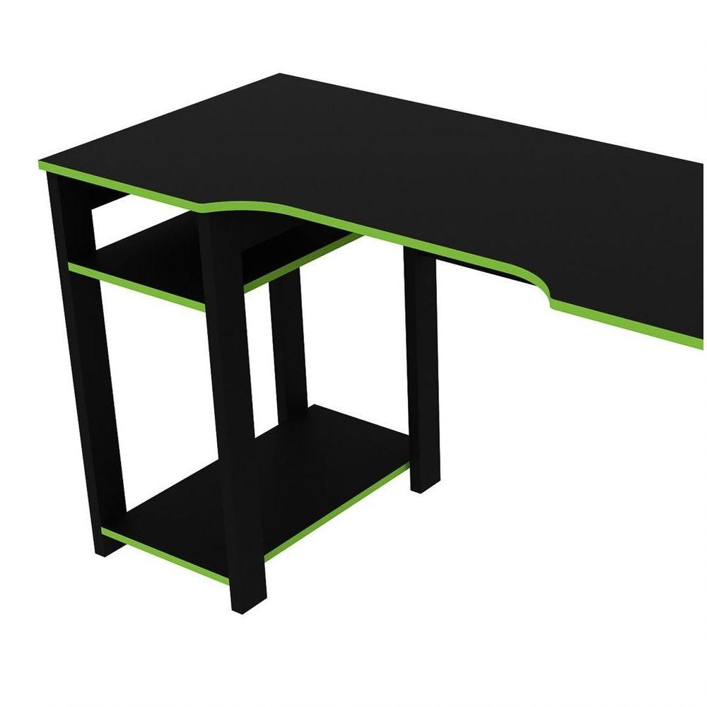 Mesa Para Computador Notebook Gamer Me4152 Preto/verde - 4