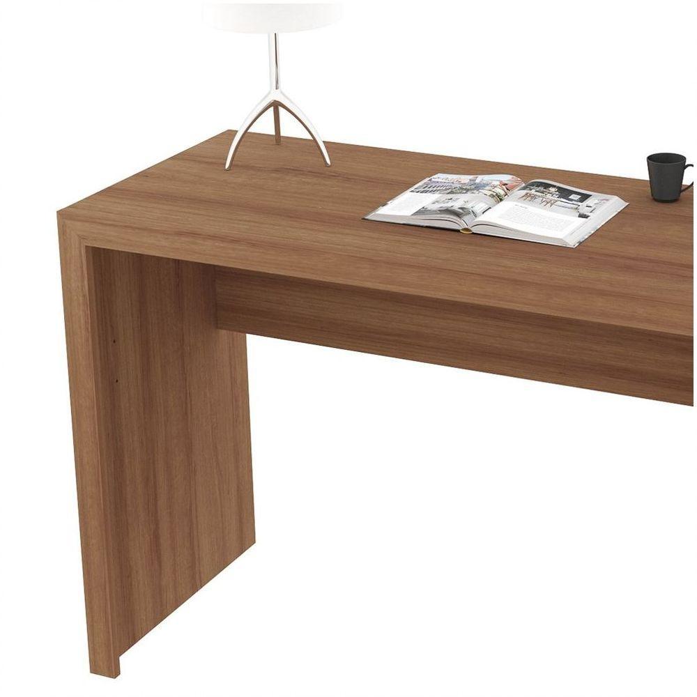 Mesa Para Computador Escrivaninha Me4135 Amêndoa - 5
