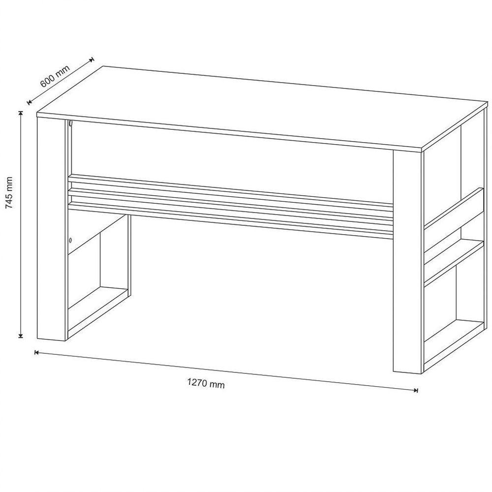 Mesa Para Computador Escrivaninha Me4146 Branco - 2