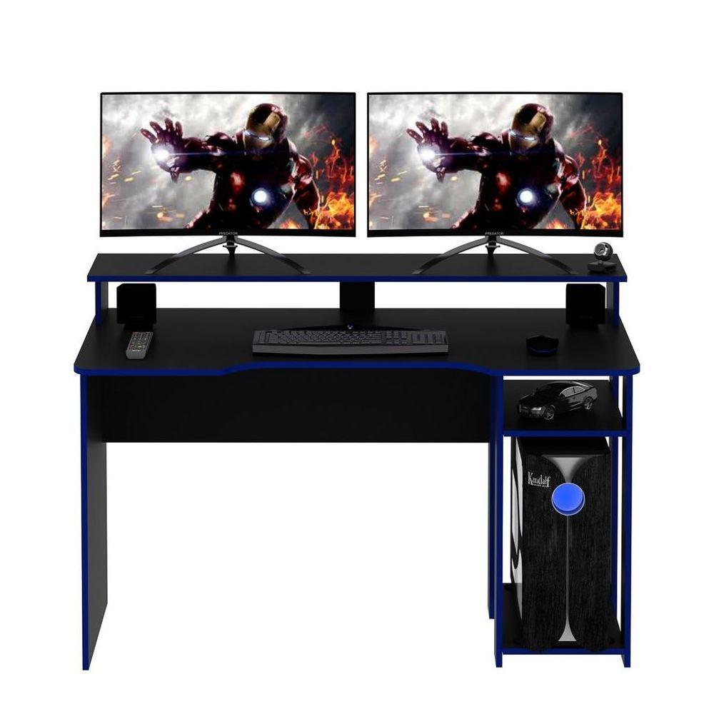 Mesa Para Computador Notebook Gamer Me4153 Preto/azul - 4